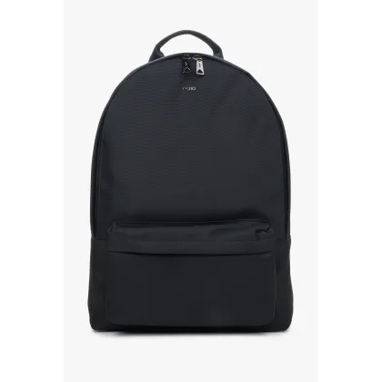 Zdjęcie Estro: Czarny pojemny plecak męski z miękkimi ramionami