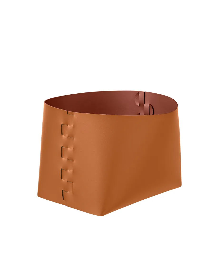 obrazek 1 Piękny kosz Helena 35x30xH26 cm w kolorze karmelowego brązu