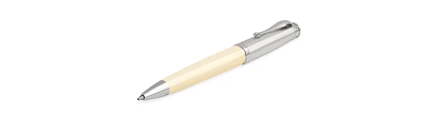 obrazek 1 Memoria Pinstripe Ivory Ballpoint Pen Montegrappa