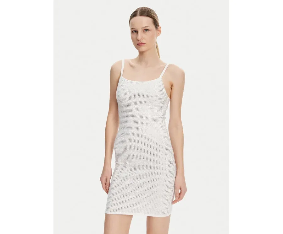 obrazek 1 Guess Sukienka dzianinowa W5GK45 Z3MN2 Biały Regular Fit