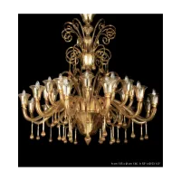 Picture Italian Barcellona chandelier made of blown Murano glass