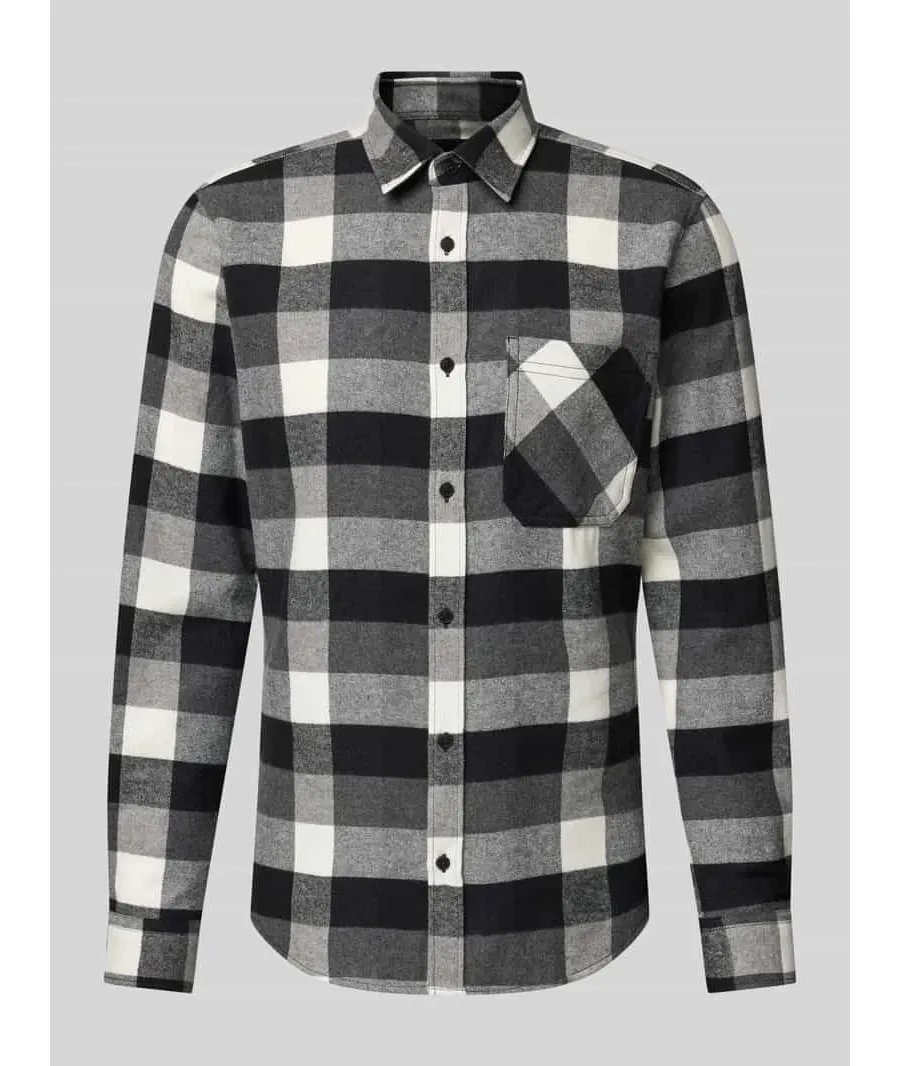 obrazek 1 Koszula casualowa o kroju slim fit z kołnierzykiem typu kent model ‘Hajo’