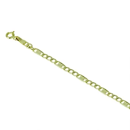 Zdjęcie Elegancka błyszcząca płaska siatka w kropki bransoletka z pustego łańcuszka o szerokości 4mm