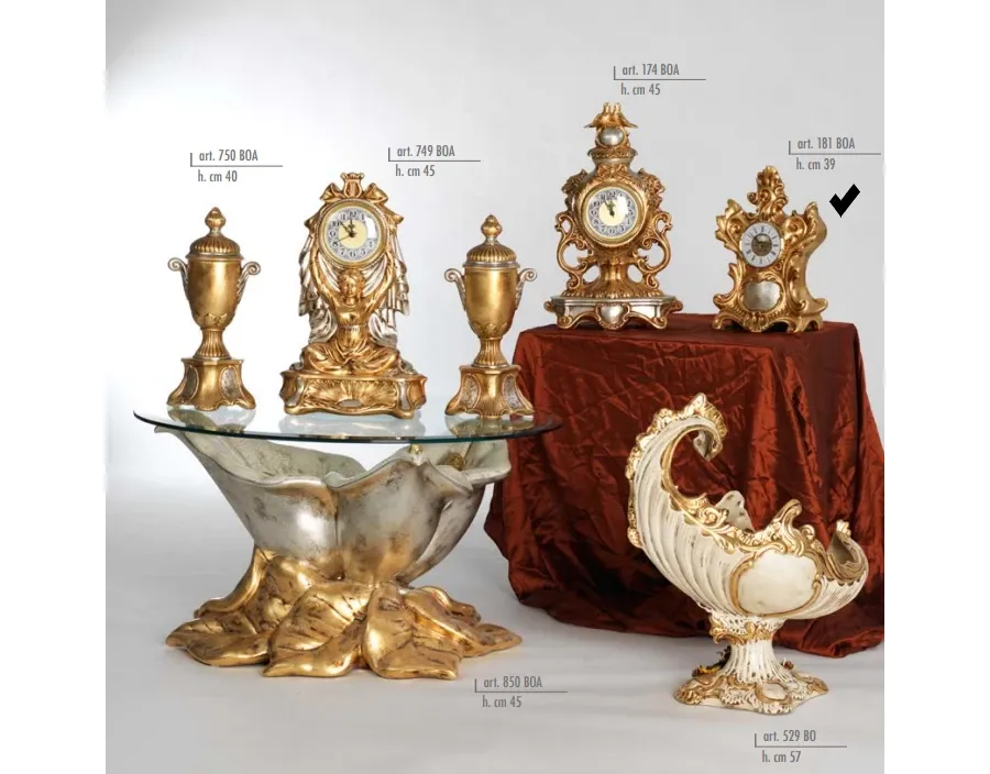 obrazek 1 Złoty zegar barokowy do eleganckich wnętrz - Valle d'oro Patchi