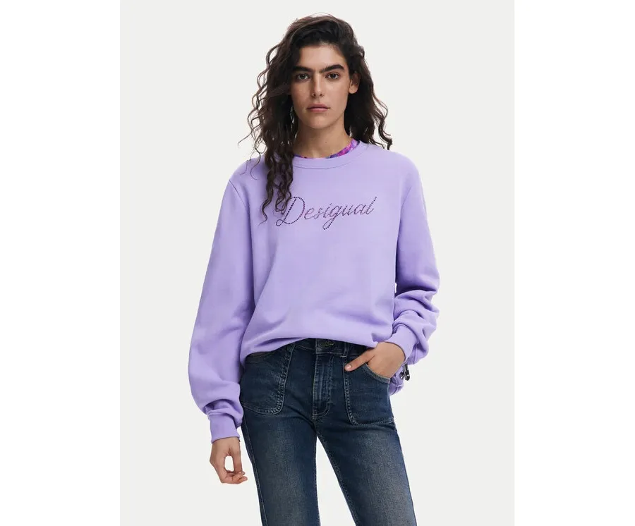 obrazek 1 Desigual Bluza 25SWSK16 Fioletowy Regular Fit