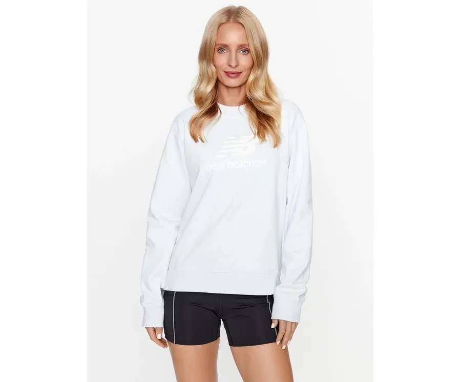 obrazek 1 New Balance Bluza Essentials Stacked Logo French Terry Crewneck WT31532 Niebieski Regular Fit