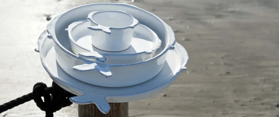 obrazek 6 Unikalny ręcznie malowany ceramiczny komplet 2 talerzy do zupy - Virginia Casa