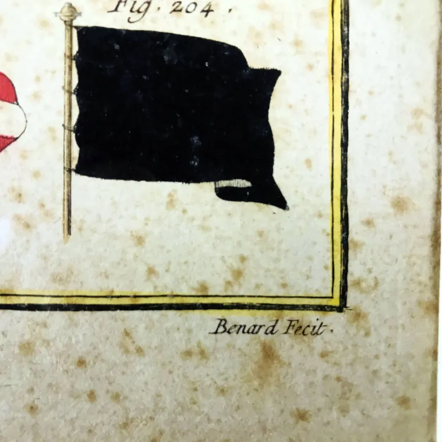 obrazek 4 Flagi morskie z encyklopedii Diderota i D’Alemberta, około 1770 r