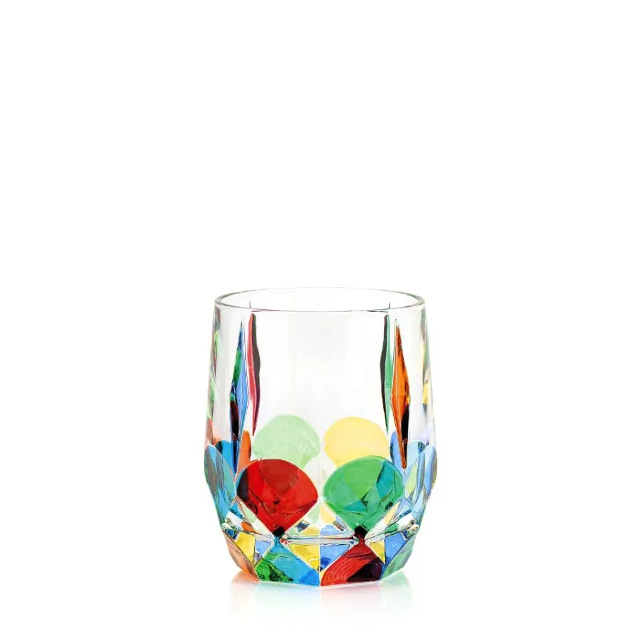 obrazek 1 Ręcznie malowany komplet 6 szklanek do degustacji wody (346 ml)