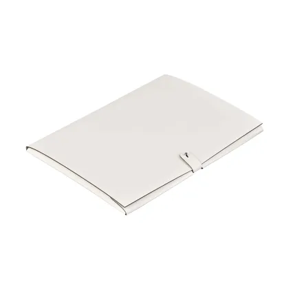 Picture Luxurious white A4 folder made of leather