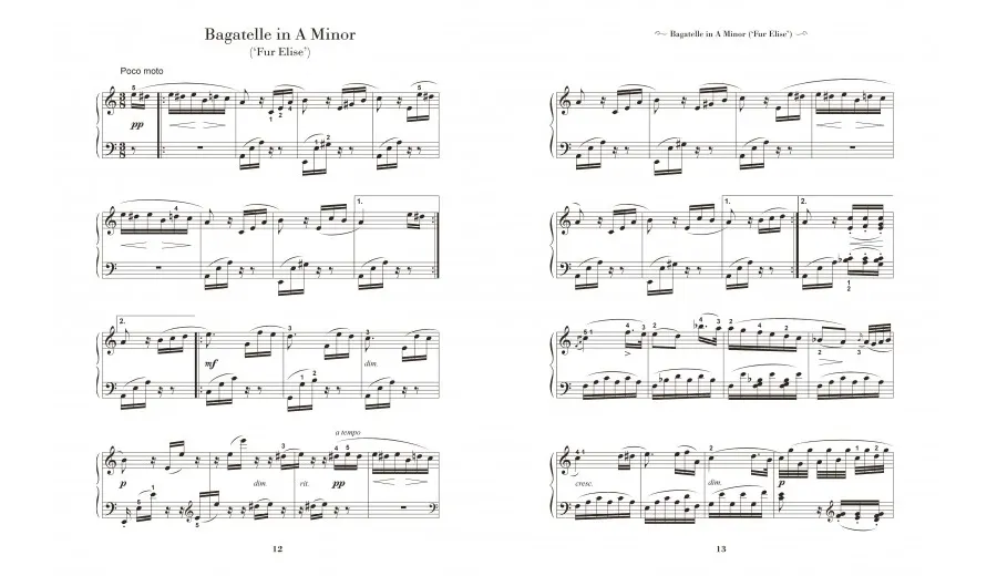 obrazek 3 Książka Ludwig Van Beethoven: Nuty na fortepian - Flame Tree Publishing