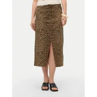 Zdjęcie Vero Moda Spódnica jeansowa Veri 10331065 Brązowy Regular Fit