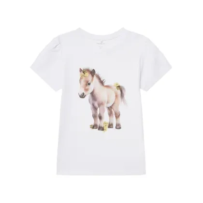 Zdjęcie NAME IT T-Shirt Hani 13243178 Biały Standard Fit