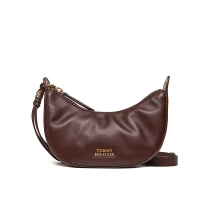 Zdjęcie Tommy Hilfiger Torebka Moon Leather Mini Crossover AW0AW17466 Brązowy