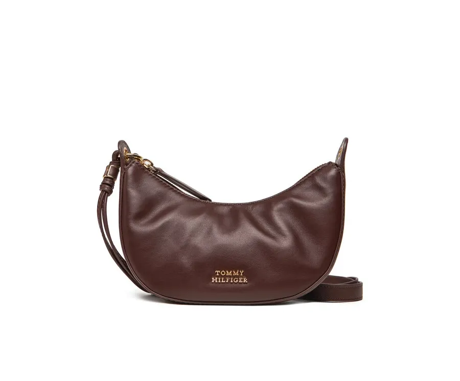 obrazek 1 Tommy Hilfiger Torebka Moon Leather Mini Crossover AW0AW17466 Brązowy