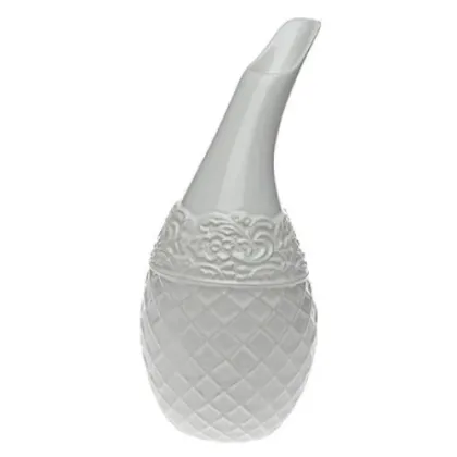 Picture An avant-garde oval vase with a decorative ornament - Byfly