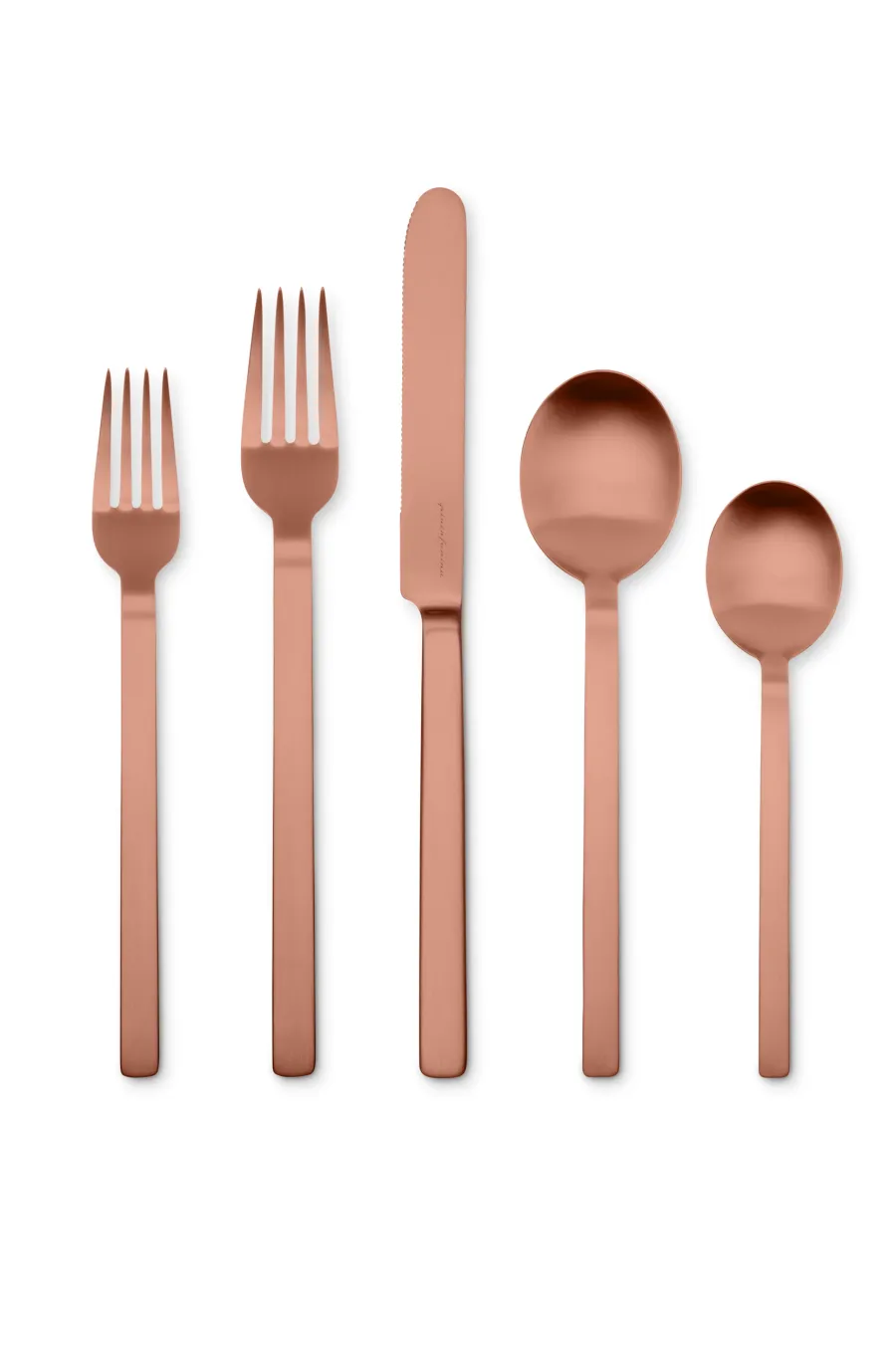 obrazek 3 Elitarny włoski 5-elementowy zestaw sztućców Stile Bronzo Ice