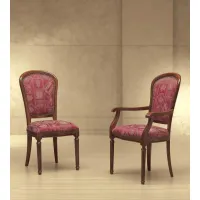 Picture Beautiful, stylish burgundy armchair and chair in French style - Morello Gianpaolo