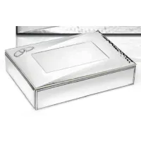 Zdjęcie Unikalne srebrne pudełko 10х15х4 cm nawiązujące do ślubu lub zaręczyn