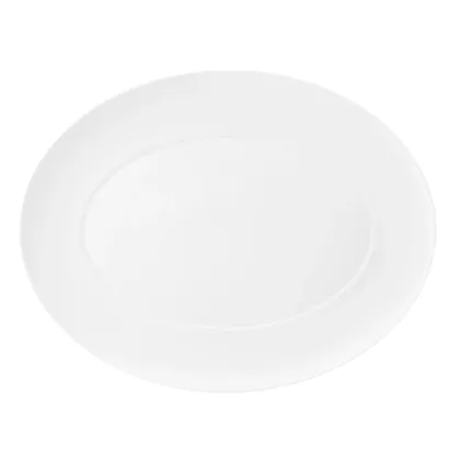 Zdjęcie Mały owalny talerz z kolekcji Domo White inspirowanej nowoczesnymi minimalistycznymi trendami - Vista Alegre