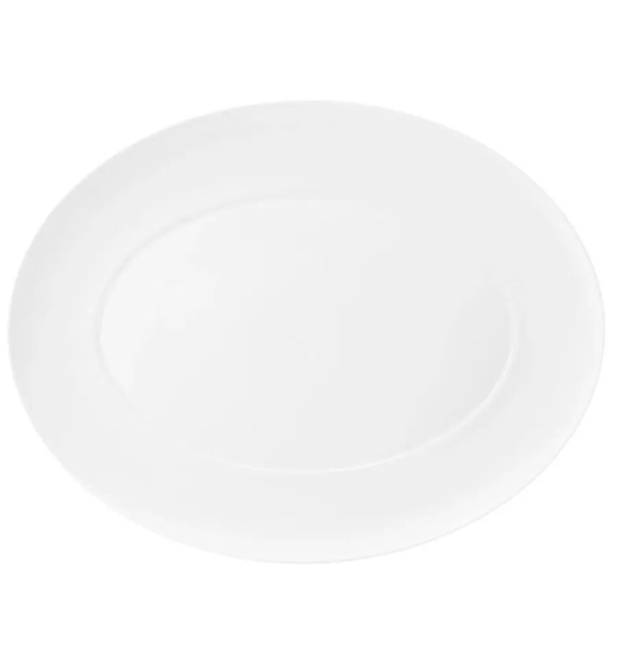 obrazek 1 Mały owalny talerz z kolekcji Domo White inspirowanej nowoczesnymi minimalistycznymi trendami - Vista Alegre