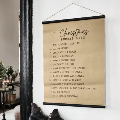 Zdjęcie Obraz Christmas Bucket List
