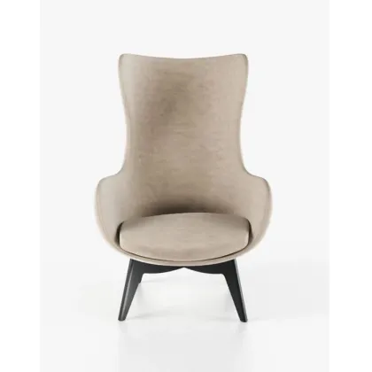 Zdjęcie Wygodny fotel Sander - stalowa i drewniana konstrukcja