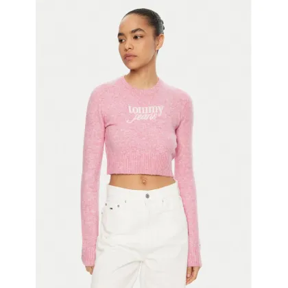 Zdjęcie Tommy Jeans Sweter DW0DW19895 Różowy Regular Fit