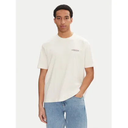 Zdjęcie Guess Jeans T-Shirt M4BI75 K8FQ4 Écru Overshirt Fit