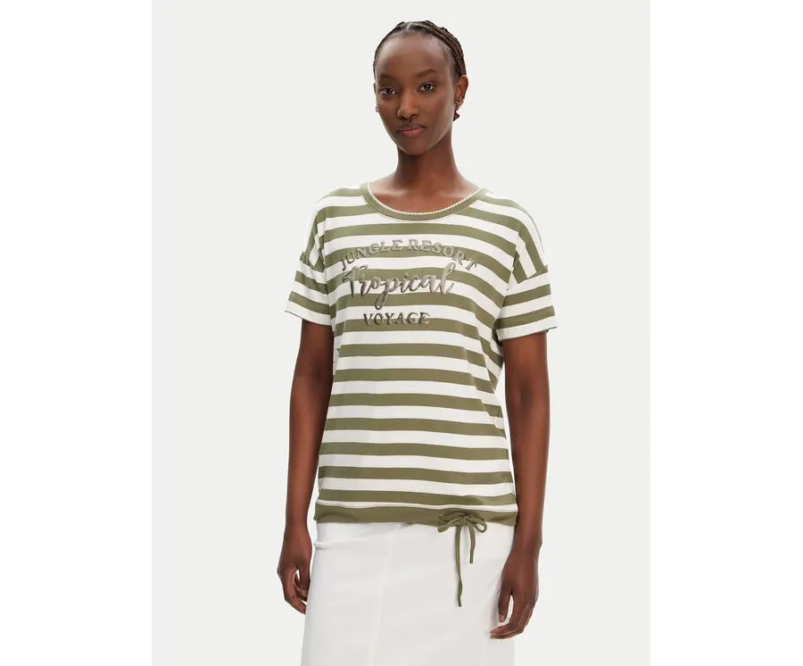 obrazek 1 Olsen T-Shirt 11105101 Zielony Regular Fit