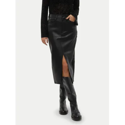 Zdjęcie Vero Moda Spódnica z imitacji skóry Veri 10311707 Czarny Regular Fit