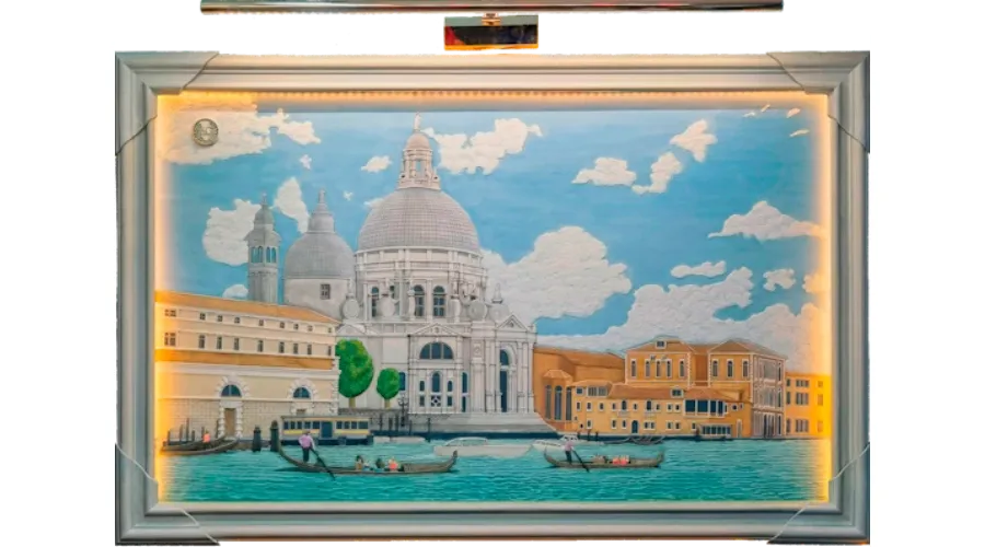 obrazek 2 Wspaniałą Płaskorzeźba Obraz 140cm ×90cm ×3cm Wenecja 03.