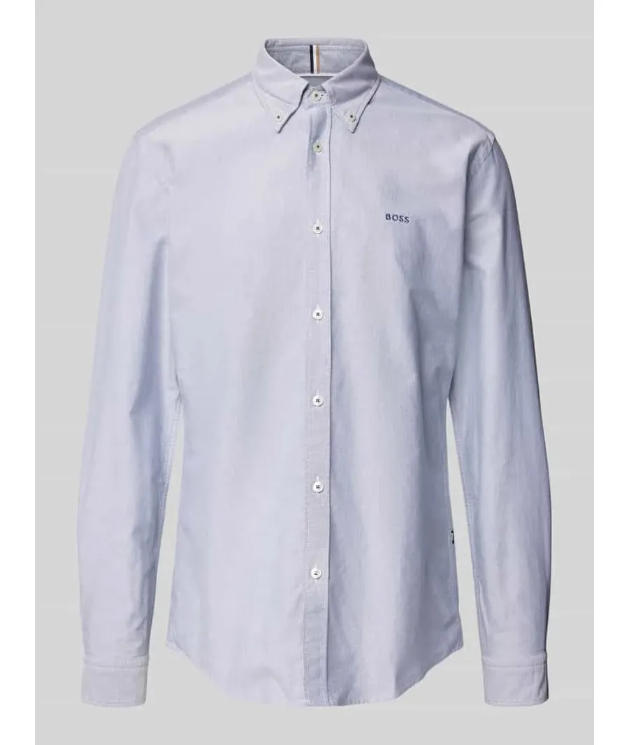 obrazek 1 Koszula biznesowa o kroju regular fit z kołnierzykiem typu button down model ‘Roan’