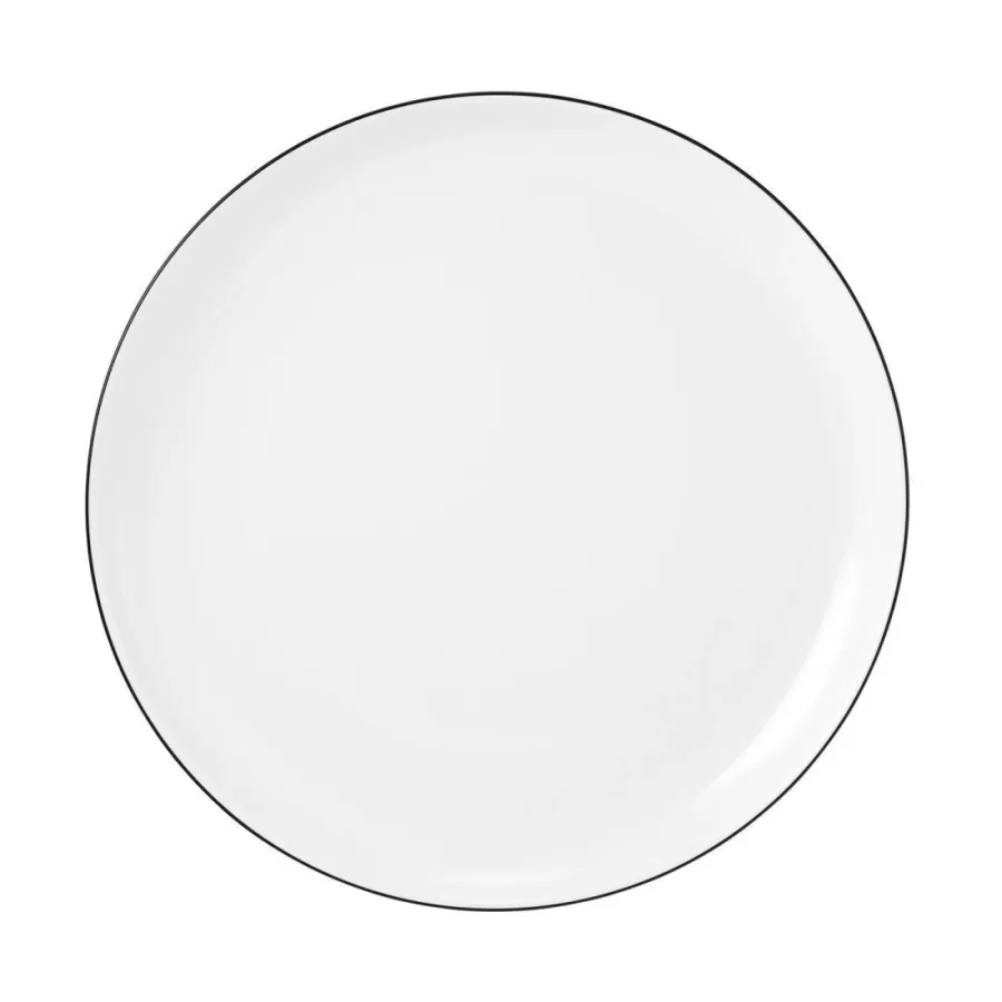 obrazek 1 Okrągły talerz śniadaniowy 20 cm ze zdobieniem czarną obwódką - Seltmann Weiden