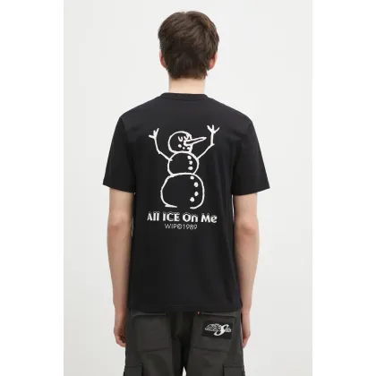 Zdjęcie Carhartt WIP t-shirt bawełniany Ice męski kolor czarny z nadrukiem I034436.89XX