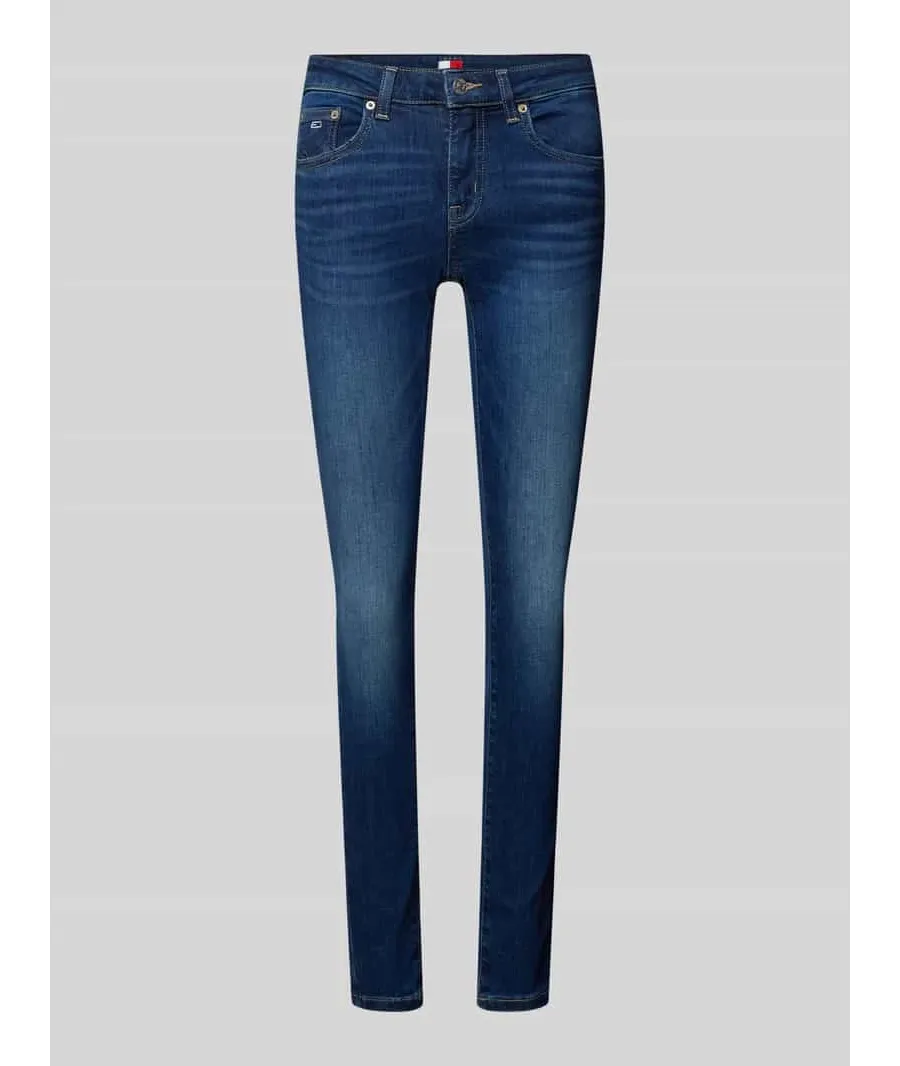 obrazek 1 Jeansy o kroju skinny fit z 5 kieszeniami model ‘SOPHIE’