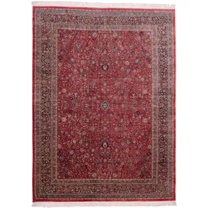 Zdjęcie Prestiżowy czerwony orientalny ręcznie tkany dywan z Iranu - Jordan