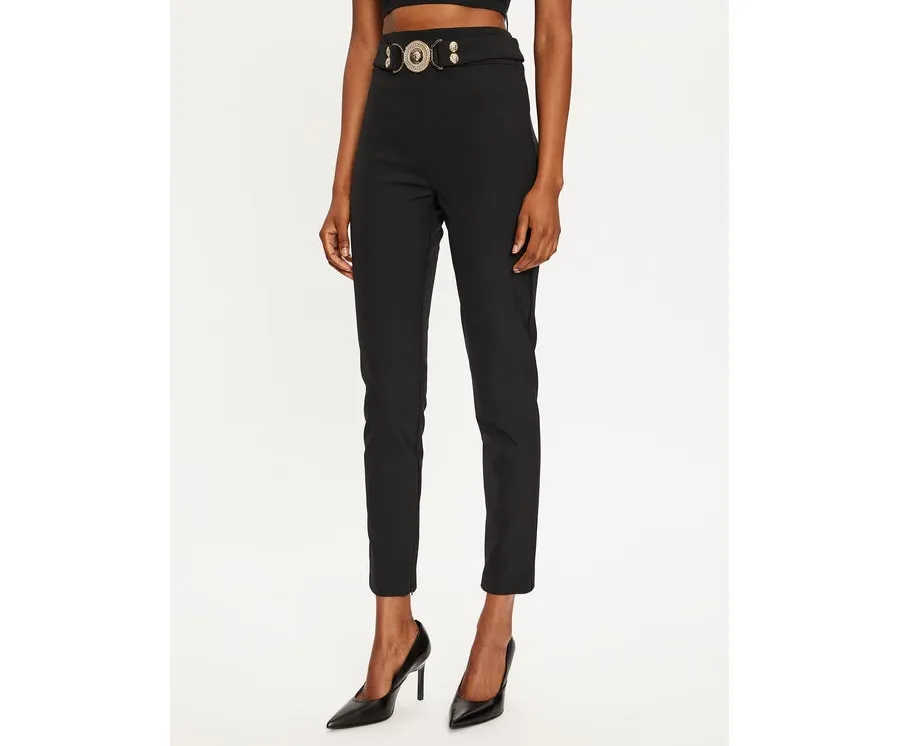 obrazek 1 Babylon Spodnie materiałowe S00508 Czarny Slim Fit