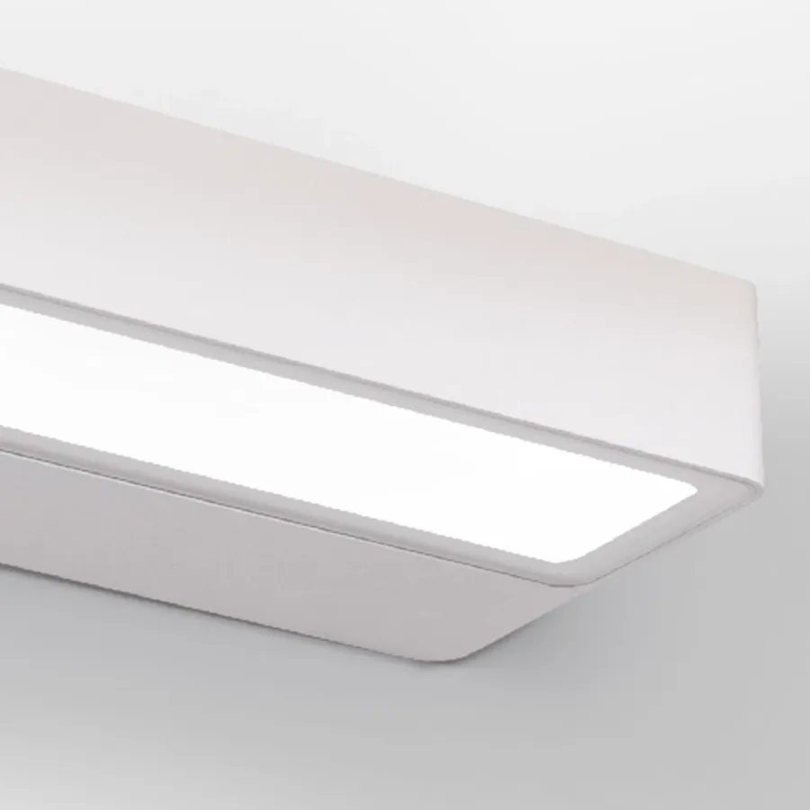 obrazek 2 Biały kinkiet Block 16W, 890Lm, 3000K, IP65 - aluminium + szkło
