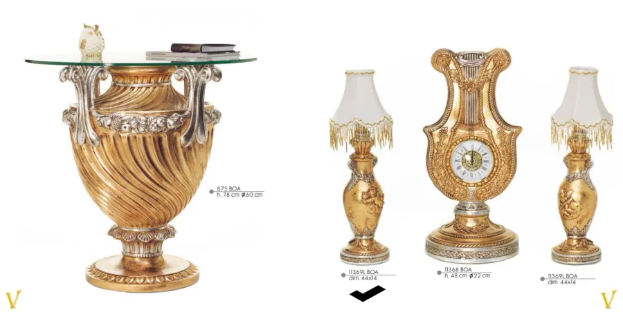 obrazek 1 Wytworna lampa z perłowym abażurem - Valle d'oro Patchi