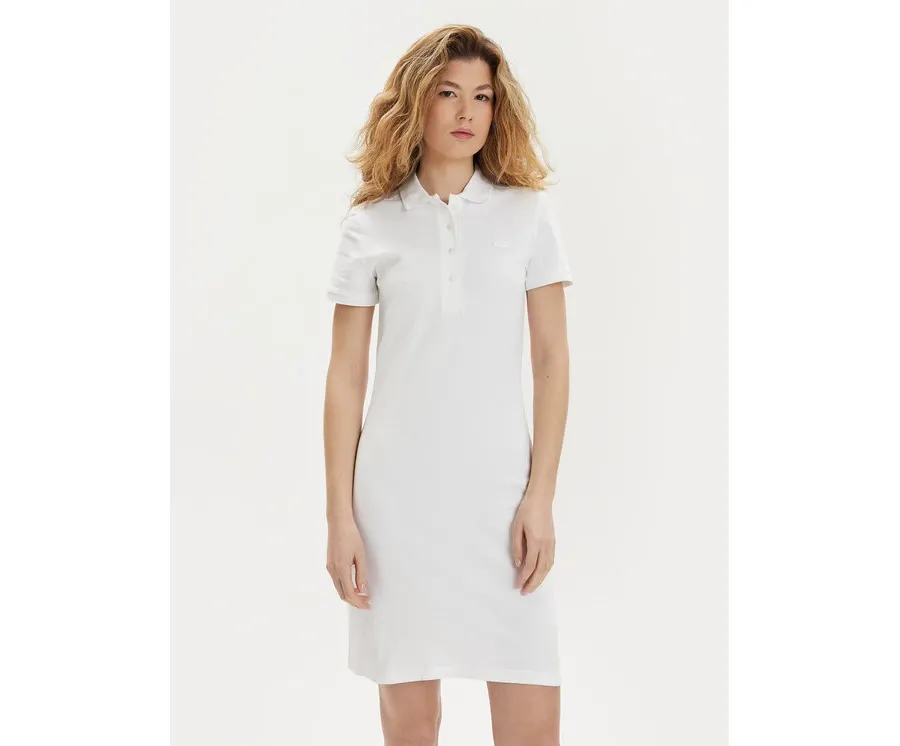 obrazek 1 Lacoste Sukienka codzienna EF5473 Biały Slim Fit