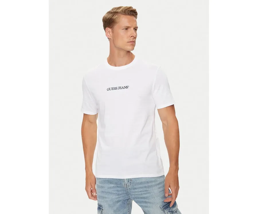 obrazek 1 Guess Jeans T-Shirt M4YI52 K8HM0 Biały Slim Fit