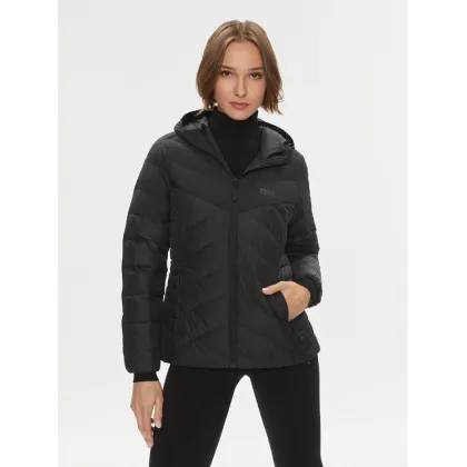 Zdjęcie Jack Wolfskin Kurtka puchowa Tundra Down Hoody 1206642 Czarny Slim Fit