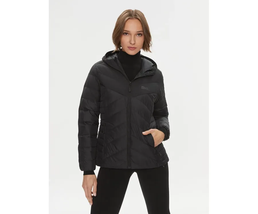 obrazek 1 Jack Wolfskin Kurtka puchowa Tundra Down Hoody 1206642 Czarny Slim Fit