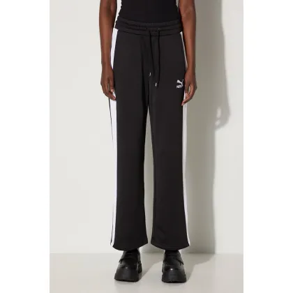 Zdjęcie Puma spodnie dresowe Iconic T7 Straight Leg Track Pants kolor czarny wzorzyste 627996