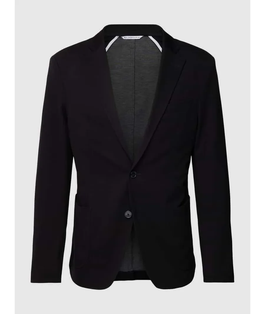 obrazek 1 Marynarka na dwa guziki o kroju slim fit z ozdobną szpilką model ‘Seba’