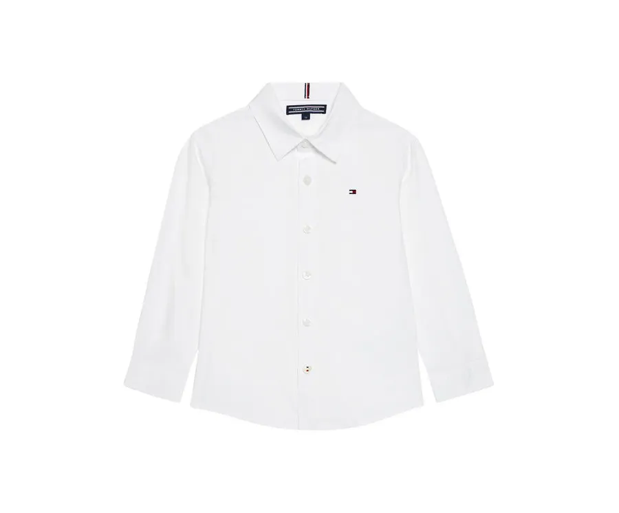 obrazek 1 Tommy Hilfiger Koszula Solid Poplin KB0KB06965 M Biały Slim Fit