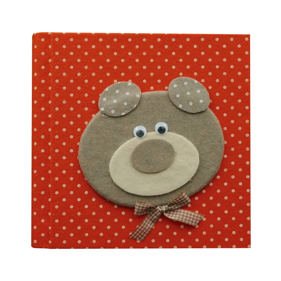 obrazek 1 Stylowy dziennik rozwoju w pierwszym roku życia z misiem