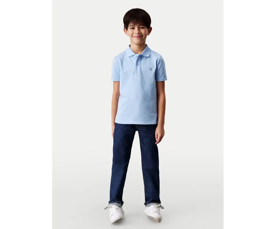 obrazek 1 Calvin Klein Jeans Polo Essential IB0IB02486 Błękitny Regular Fit
