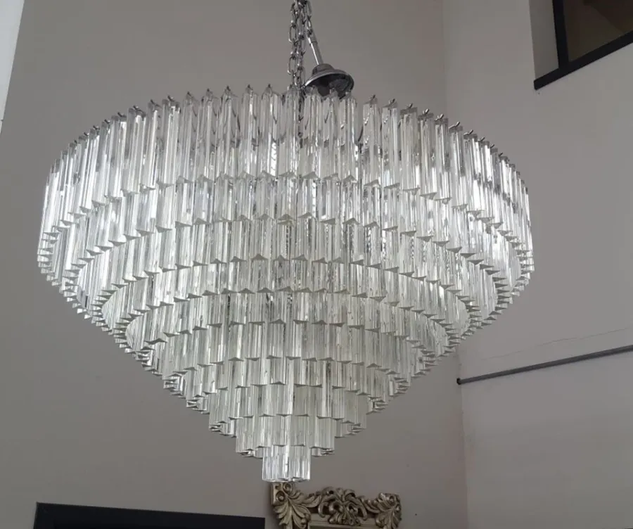 obrazek 3 Piękny stylowy żyrandol z przezroczystego szkła Murano - Il Paralume Marina